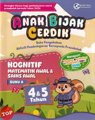 [TOPBOOKS Nusamas Kids] Anak Bijak Cerdik Kognitif Matematik Awal & Sains Awal Buku A 4 & 5 Tahun (2026)