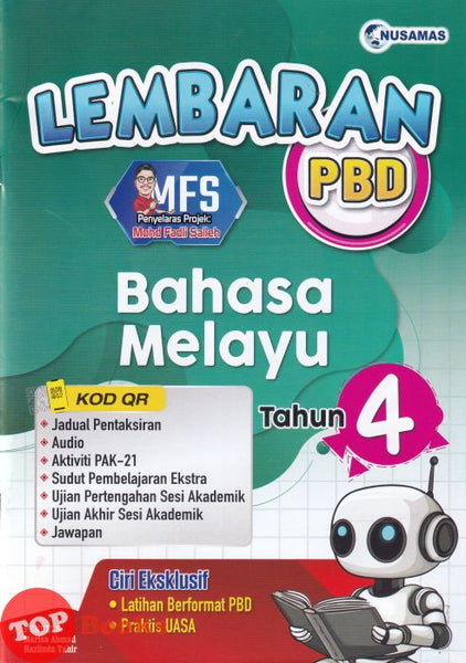 [TOPBOOKS Nusamas] Lembaran PBD Bahasa Melayu Tahun 4 (2026)