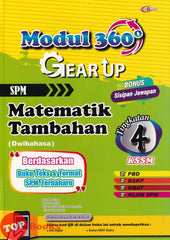 [TOPBOOKS Cemerlang] Modul 360 Gear Up Matematik Tambahan Tingkatan 4 KSSM Dwibahasa (2026)