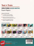 [TOPBOOKS SAP) Test & Train SPM Exam Papers Additional Mathematics Form 4 DLP (2026)