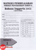 [TOPBOOKS Vision] Kertas Model Matriks Pembelajaran Bahasa Inggeris CEFR Aligned Tahun 4 KSSR Semakan (2026)