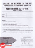 [TOPBOOKS Vision] Kertas Model Matriks Pembelajaran Matematik Tahun 4 KSSR Semakan Dwibahasa (2026)