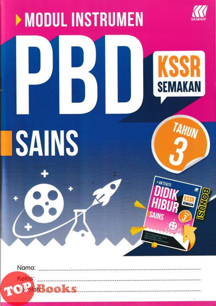 [TOPBOOKS Sasbadi] Modul Instrumen PBD Sains Tahun 3 KSSR Semakan (2026)