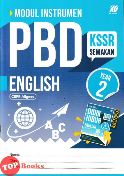 [TOPBOOKS Sasbadi] Modul Instrumen PBD English CEFR-Aligned Year 2 KSSR Semakan (2026)