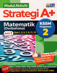 [TOPBOOKS Ilmu Bakti] Modul Aktiviti Strategi A+ Matematik Buku 1 Tingkatan 2 KSSM Dwibahasa (2024)
