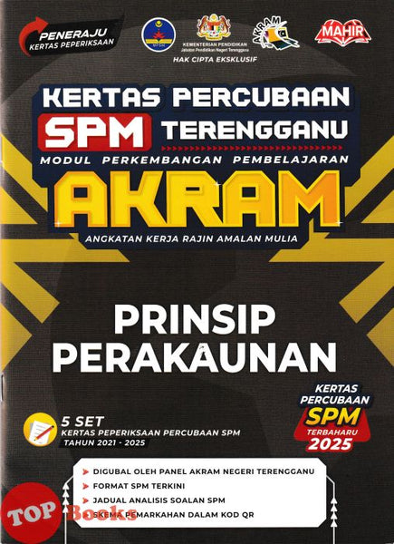 [TOPBOOKS Mahir] Kertas Percubaan SPM Terengganu AKRAM Prinsip Perakaunan (2026)