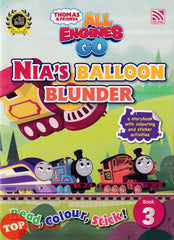[TOPBOOKS Pelangi Kids] Thomas & Friends Read, Colour, Stick  Book 3