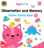[TOPBOOKS Pelangi Kids] Observation And Memory Sticker Activity Book 3 Ages 3-6