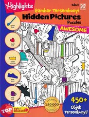 [TOPBOOKS Pelangi Kids] Highlights Gambar Tersembunyi Hidden Pictures Puzzles Awesome Buku 8 (English & Malay)