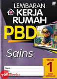 [TOPBOOKS Sasbadi] Lembaran Kerja Rumah PBD Sains Tahun 1 KSSR Semakan (2024)