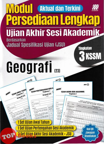[TOPBOOKS Sasbadi] Modul Persediaan Lengkap UASA Geografi Tingkatan 3 KSSM (2026)