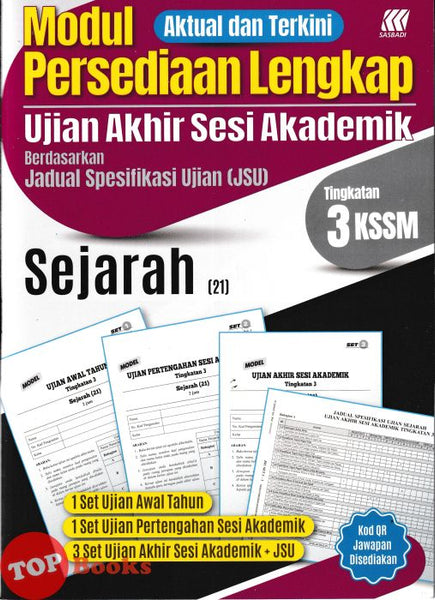 [TOPBOOKS Sasbadi] Modul Persediaan Lengkap UASA Sejarah Tingkatan 3 KSSM (2026)