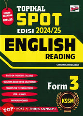 [TOPBOOKS Ilmu Didik] Topikal Spot English Reading Form 3 KSSM (2024)