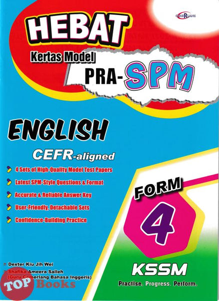[TOPBOOKS Cemerlang] Hebat Kertas Model Pra-SPM English CEFR-Aligned Form 4 (2026)