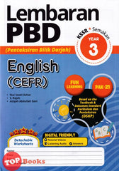 [TOPBOOKS Ilmu Bakti] Lembaran PBD English CEFR Year 3 KSSR Semakan (2024)