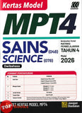 [TOPBOOKS Sasbadi] Kertas Model MPT4 Sains Tahun 4 KSSR Semakan Dwibahasa (2026)
