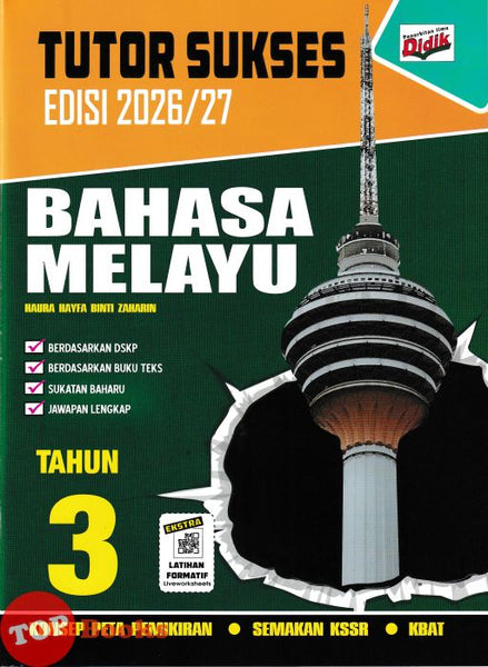 [TOPBOOKS Ilmu Didik] Tutor Sukses Bahasa Melayu Tahun 3 Semakan KSSR (2026)