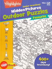 [TOPBOOKS Pelangi Kids] Highlights Gambar Tersembunyi Hidden Pictures Outdoor Puzzles Favourite Buku 3 (English & Malay)