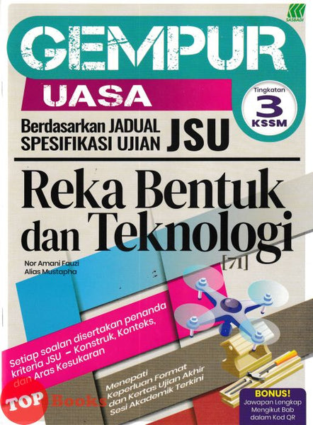 [TOPBOOKS Sasbadi] Gempur UASA JSU Reka Bentuk Dan Teknologi Tingkatan 3 KSSM (2026)