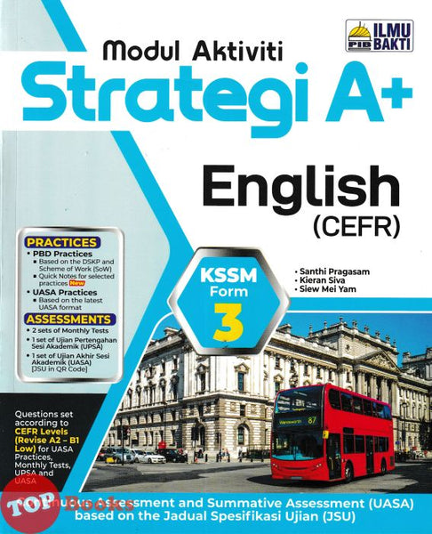 [TOPBOOKS Ilmu Bakti] Modul Aktiviti Strategi A+ English CEFR Form 3 KSSM (2026)