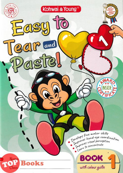[TOPBOOKS Kohwai Kids] Easy To Tear And Paste ! Book 1