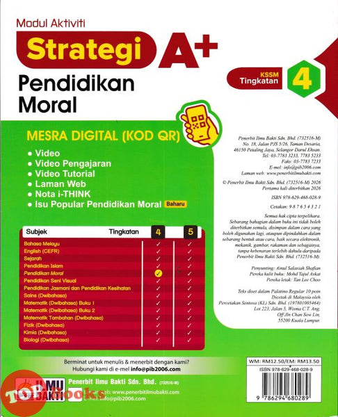 [TOPBOOKS Ilmu Bakti] Modul Aktiviti Strategi A+ Pendidikan Moral Ting