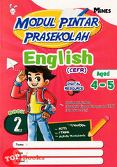 [TOPBOOKS Mines Kids] Modul Pintar Prasekolah English CEFR Aged 4-5 Book 2 (2024)