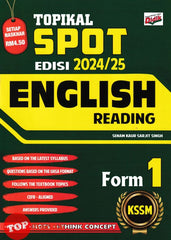 [TOPBOOKS Ilmu Didik] Topikal Spot English Reading Form 1 KSSM (2024)