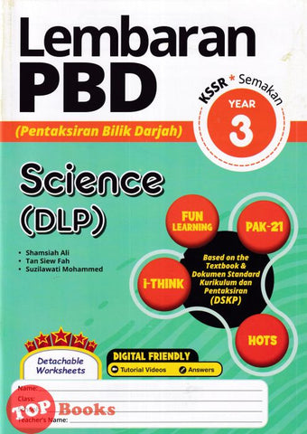 [TOPBOOKS Ilmu Bakti] Lembaran PBD Science DLP Year 3 KSSR Semakan (2024)