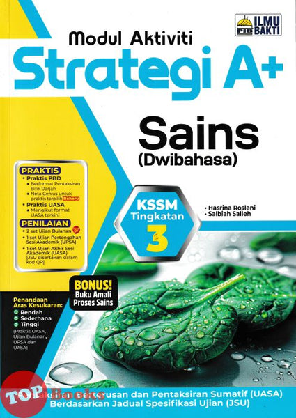 [TOPBOOKS Ilmu Bakti] Modul Aktiviti Strategi A+ Sains Tingkatan 3 KSSM Dwibahasa (2026)