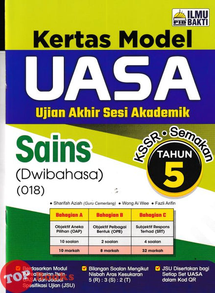 [TOPBOOKS Ilmu Bakti] Kertas Model UASA Sains Tahun 5 KSSR Semakan Dwibahasa (2026)