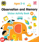 [TOPBOOKS Pelangi Kids] Observation And Memory Sticker Activity Book 4 Ages 3-6