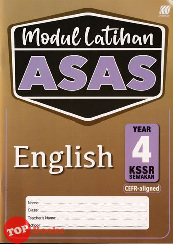 [TOPBOOKS Sasbadi] Modul Latihan Asas English Year 4 KSSR Semakan (2024)