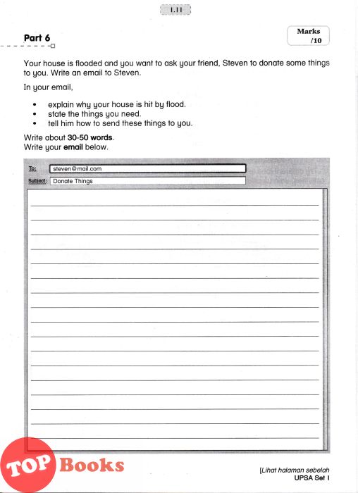 TOPBOOKS PEP Kertas Model Vision UASA English Year 6 SJKC KSSR Semak topbooks pep kertas model vision uasa english year 6 sjkc kssr semak