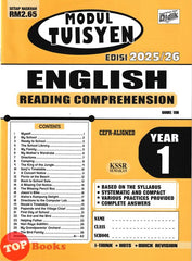 [TOPBOOKS Ilmu Didik] Modul Tuisyen English Reading Comprehension Year 1 KSSR Semakan (2025)
