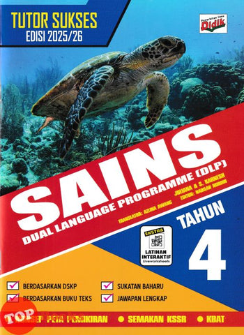 [TOPBOOKS Ilmu Didik] Tutor Sukses Sains Tahun 4 Semakan KSSR DLP (2025)
