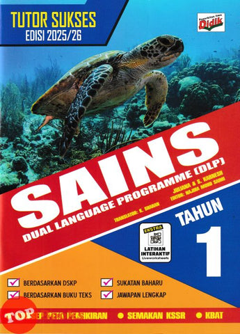 [TOPBOOKS Ilmu Didik] Tutor Sukses Sains Tahun 1 Semakan KSSR DLP (2025)