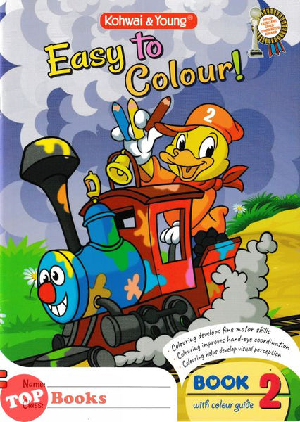 [TOPBOOKS Kohwai Kids] Easy To Colour ! Book 2