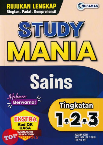[TOPBOOKS Nusamas] Study Mania Sains Tingkatan 1 2 3 (2024)