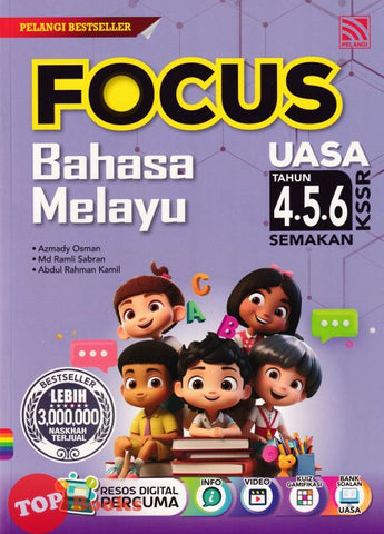 [TOPBOOKS Pelangi] Focus UASA Bahasa Melayu Tahun 4 5 6 KSSR Semakan (2024)