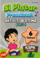 [TOPBOOKS Nusamas Kids] Si Pintar Prasekolah Aktiviti Bertema Buku 1 6 Tahun KSPK Terkini (2024)