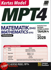 [TOPBOOKS Sasbadi] Kertas Model MPT4 Matematik Tahun 4 KSSR Semakan Dwibahasa (2026)
