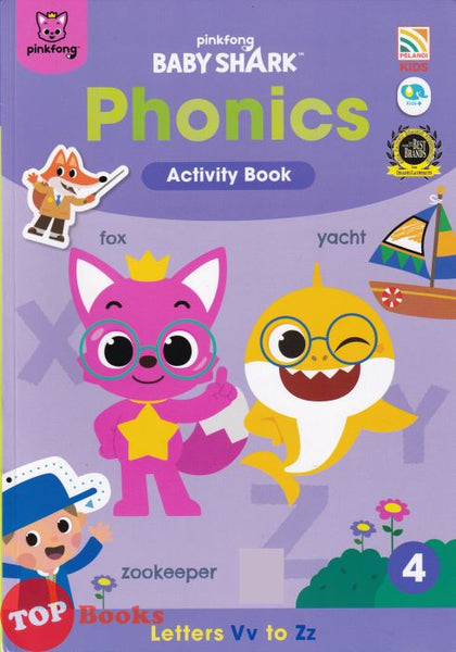 [TOPBOOKS Pelangi Kids] Pinkfong Baby Shark Phonics Activity Book 4 (2023)