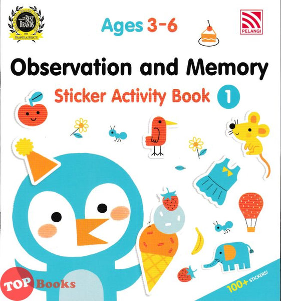 [TOPBOOKS Pelangi Kids] Observation And Memory Sticker Activity Book 1 Ages 3-6