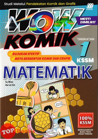 [TOPBOOKS Sasbadi] Wow Komik Matematik Tingkatan 1 KSSM (2025)