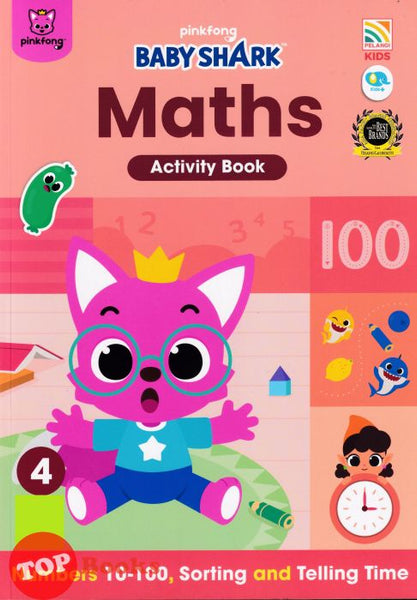 [TOPBOOKS Pelangi Kids] Pinkfong Baby Shark Maths Activity Book 4 (2023)