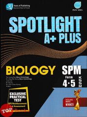 [TOPBOOKS Pan Asia] Spotlight A+ Plus SPM Biology Form 4 5 KSSM (2025)