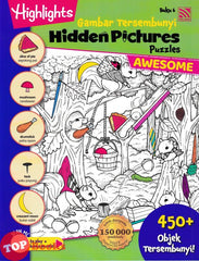 [TOPBOOKS Pelangi Kids] Highlights Gambar Tersembunyi Hidden Pictures Puzzles Awesome Buku 6 (English & Malay)