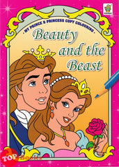 [TOPBOOKS Gururimau Kids] My Prince & Princess Copy Colouring Beauty And The Beast