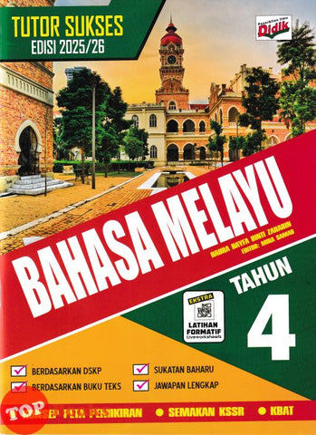 [TOPBOOKS Ilmu Didik] Tutor Sukses Bahasa Melayu Tahun 4 Semakan KSSR (2025)